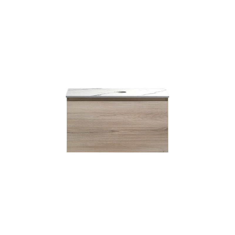 Parisi Rocki + MyTop 800 Wall Mounted Cabinet with Honed Porcelain Top