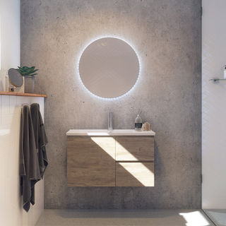 Timberline Florida Ensuite Wall Hung Vanity Urban Ceramic Top 800mm - FLOEV800CURBW