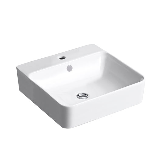 Kohler Forefront Wall Hung Basin 0 Tap hole - White Gloss 24985K-0