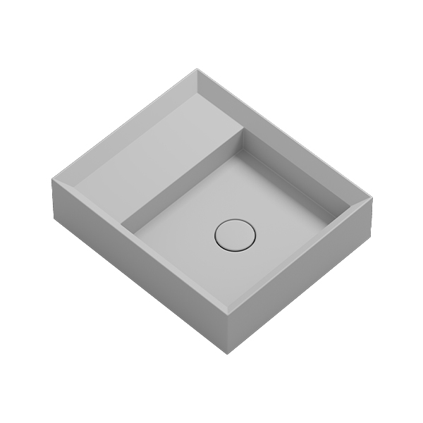 Parisi Cut 450x380 Bench Basin w- Platform - No Tap Hole - Nuvola - VA160.91