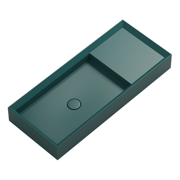 Parisi Cut 900x380 Bench Basin w- Platform - No Tap Hole - Laguna - VA170.93