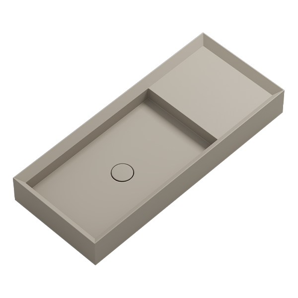 Parisi Cut 900x380 Bench Basin with Platform - No Tap Hole - Basento - VA170.94