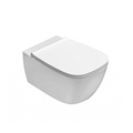 Globo Genesis SENZABRIDA® Wall Hung Pan & Soft Close Seat - Gloss White - GENWHW