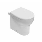 Globo Grace SENZABRIDA® Floor Standing Toilet Pan & Soft Close Seat - Gloss White - GRFMPW