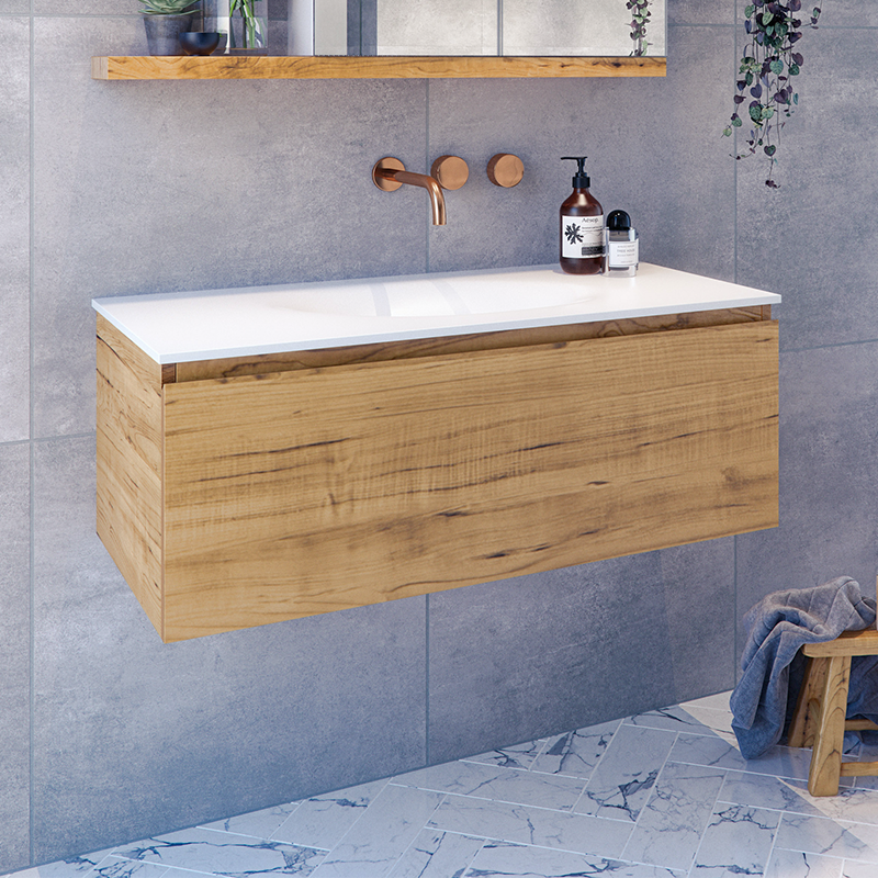 Rifco Genesis Wall Hung Vanity Caesarstone 900mm