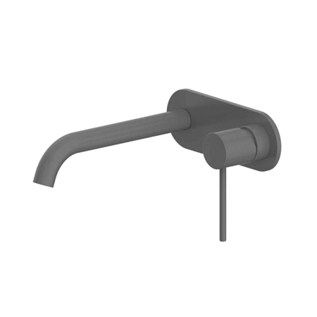Greens Reason Wall Basin Mixer - Gun Metal