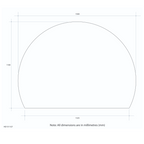 Thermogroup Ablaze 1500 D-Shaped Polished Edge Mirror - HD1511GT