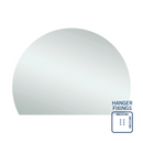 Thermogroup Ablaze 1500 D-Shaped Polished Edge Mirror - HD1511HN