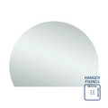 Thermogroup Ablaze 1200 D-Shaped Polished Edge Mirror - HD1290HN