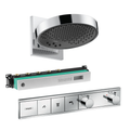 Hansgrohe Rainfinity Overhead shower 250 3jet Package - Chrome - 26233007 + 01800180 + 15381000 + 15311180