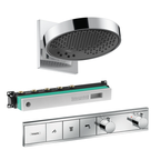 Hansgrohe Rainfinity Overhead shower 250 3jet Package - Chrome - 26233007 + 01800180 + 15381000 + 15311180