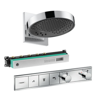 Hansgrohe Rainfinity Overhead shower 250 3jet Package - Chrome - 26233007 + 01800180 + 15381000 + 15311180