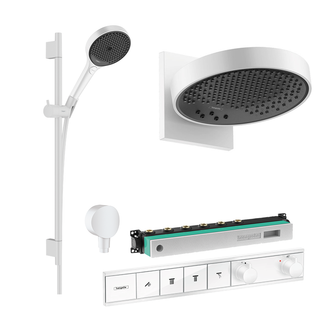 Hansgrohe Rainfinity Shower Set Package - Matte White - 26233707 + 01800180 + 15382700 + 15312180 + 28632700 + 26865700 + 26453700 + 93276000