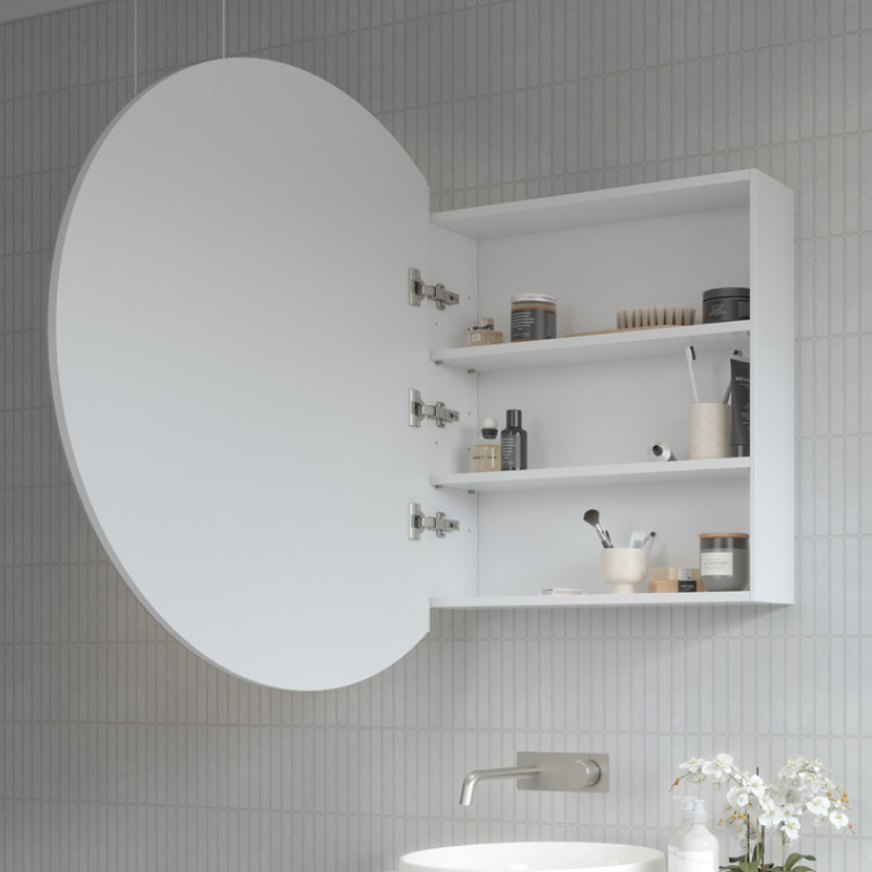 Timberline Havana Shaving Cabinet 900mm - White Interior
