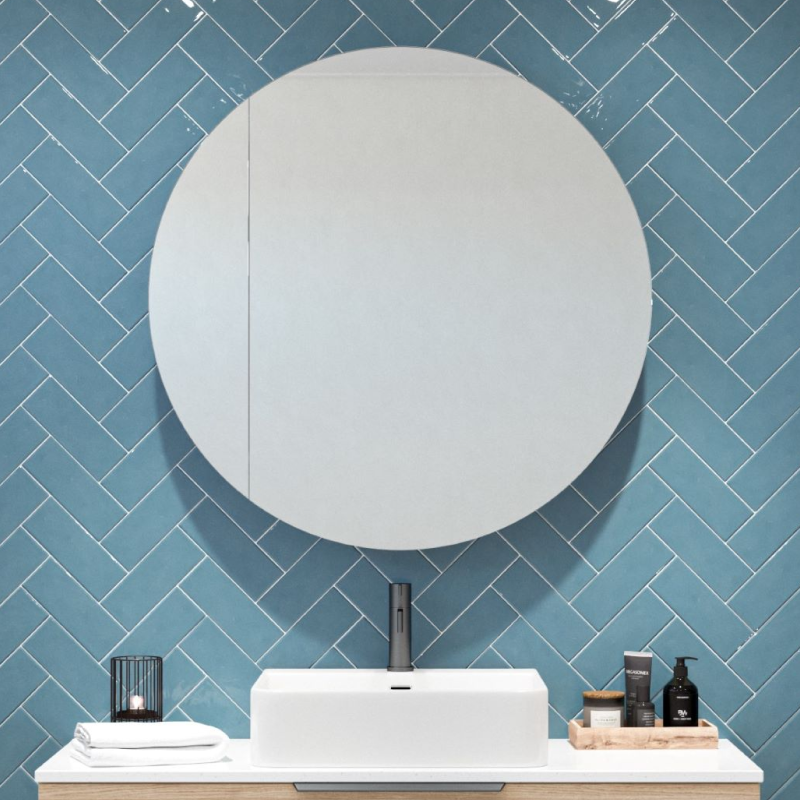 Timberline Havana Shaving Cabinet 750mm - White Interior - HAVSC750SG