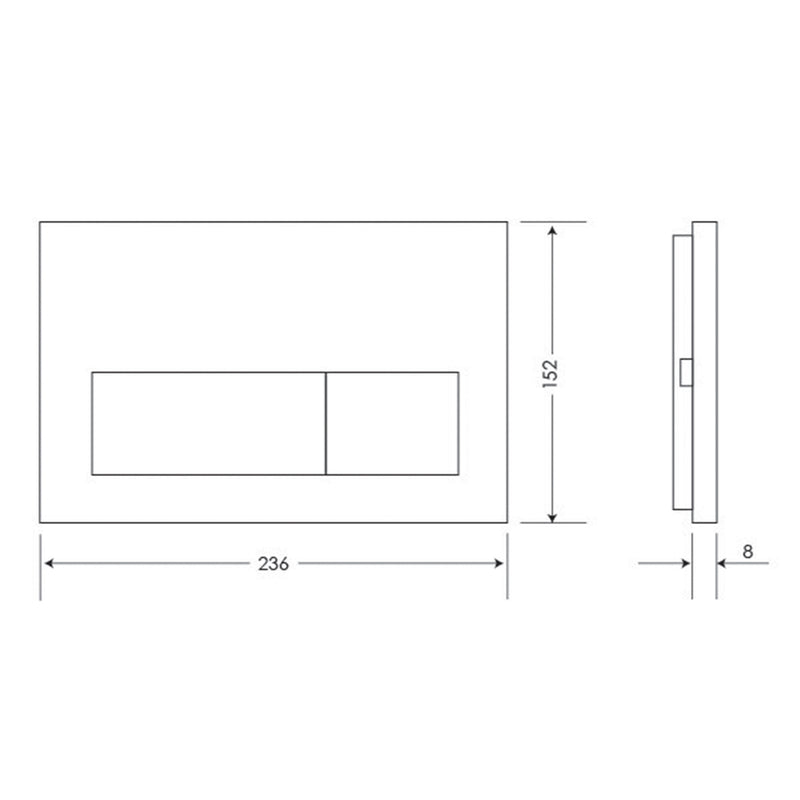 Villeroy & Boch O.Novo 2.0 Wall Faced Toilet Package incl/Argent 80 Cistern & Argent Plate