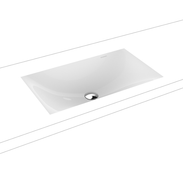 Kaldewei Silenio Undercounter Basin 634 x 391mm - Gloss White - 01-3047-0001