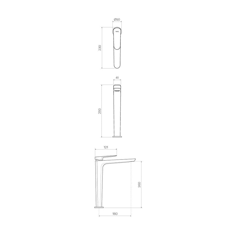 Parisi Loom High Basin Mixer - Chrome