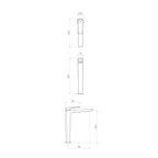 Parisi Loom High Basin Mixer - Brushed Brass - LO.01-1HH.46