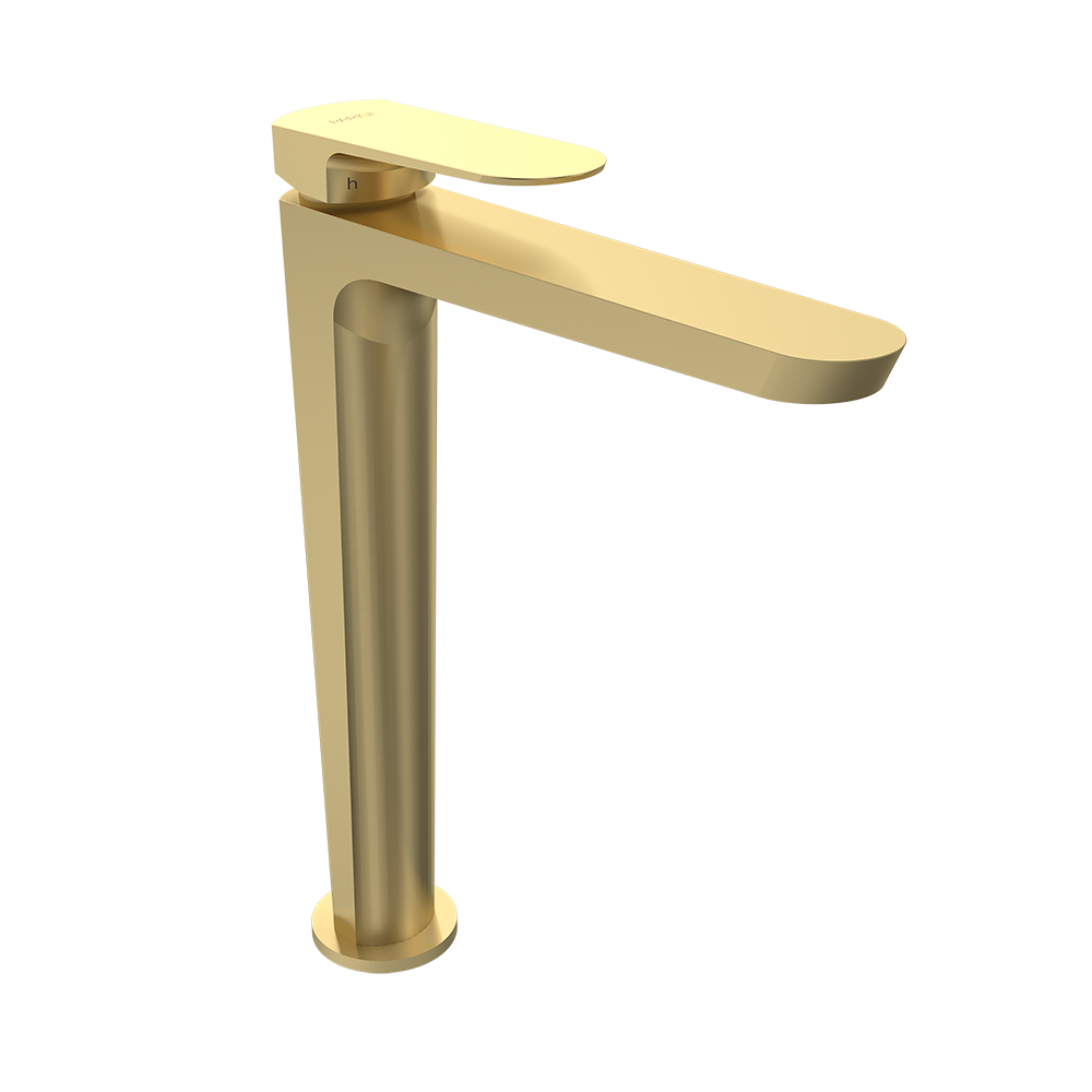 Parisi Loom High Basin Mixer - Brushed Brass - LO.01-1HH.46