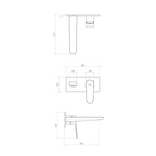 Parisi Loom Wall Mixer 180mm - Fucile - LO.01-2L180.50