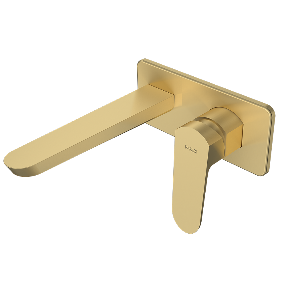 Parisi Loom Wall Mixer 180mm - Brushed Brass - LO.01-2L180.46