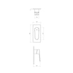 Parisi Loom Wall Mixer - Brushed Nickel - LO.05L.41