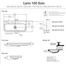 Victoria + Albert Lario 100 Solo Inset Basin - 3 Tap Holes - Gloss White