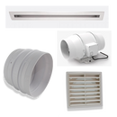 Expella 780mm Linear Slot Diffuser Standard Exhaust Kit
