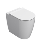 Globo Mode Senzabrida Floor Mounted Toilet Pan & Soft Close Seat Kit - Gloss White - MODEFMW