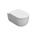 Globo Mode Senzabrida Wall-Hung Toilet Pan & Soft Close Seat Kit - Gloss White - MODEWHW
