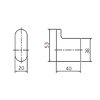 Oliveri Madrid Robe Hook - Matte Black - MA854-C3MB