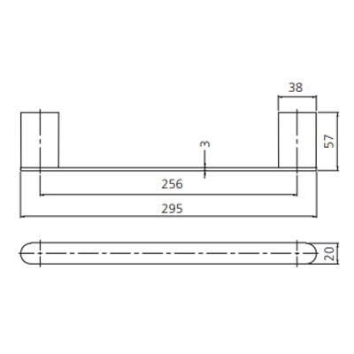 Oliveri Madrid Towel Ring - Chrome - MA860D26CR