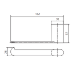 Oliveri Madrid Toilet Roll Holder - Matte Black - MA855DC3MB