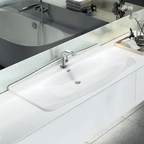 Victoria + Albert Mandello 114 Solo Inset Basin - No Tap Holes - Gloss White - DB-MAN-N-114-IO