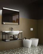 Globo Mode Senzabrida Floor Mounted Toilet Pan & Soft Close Seat Kit - Gloss White - MODEFMW