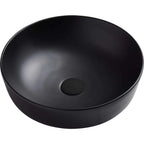 Oliveri Naples Counter Top Circular Basin - Black NA3771B