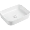 Oliveri Naples Counter Top Rectangular Basin - Gloss White NA3711