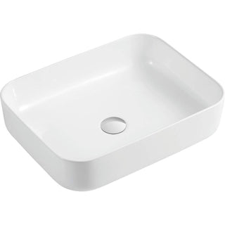 Oliveri Naples Counter Top Rectangular Basin - Gloss White NA3711