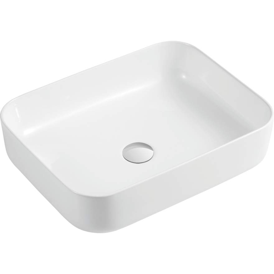 Oliveri Naples Counter Top Rectangular Basin - Gloss White NA3711