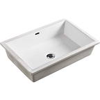 Oliveri Oslo Undermount Rectangle Basin - Gloss White - OS542AB