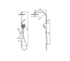 Oliveri Rome Dual Shower Set - Chrome - RO36341CR