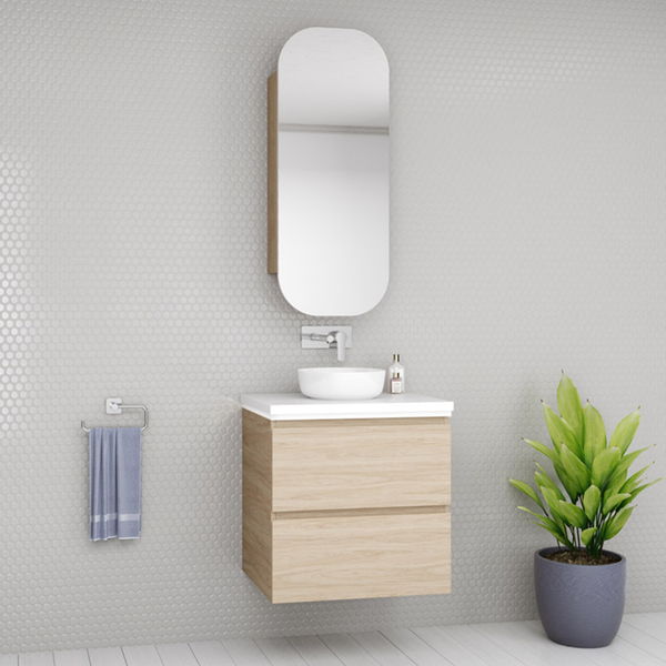 Timberline Oxbow Wall Hung Vanity with SilkSurface Top & Basin 1200mm