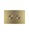 Parisi Pneumatic Twin Button Set - Brushed Brass - PA247