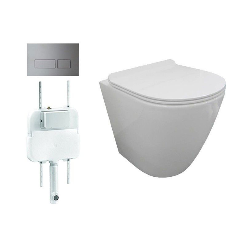 Parisi Ellisse PN610 Mk II Floor Mount Toilet Package - Soft Close Seat
