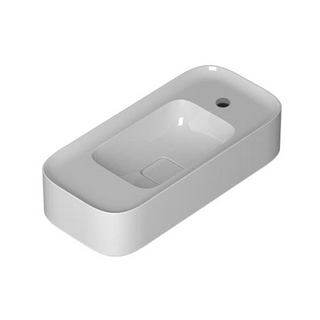 Parisi Cameo Bench Basin 600x280 - 1 Tap Hole/Right - Gloss White - VA281R
