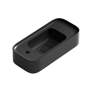Parisi Cameo Bench Basin 600x280 - 1 Tap Hole/Left - Gloss Black - VA281L.02