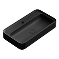 Parisi Cameo Wall Basin 900x500 - 1 Tap Hole - Matte Black - VA341/S.22