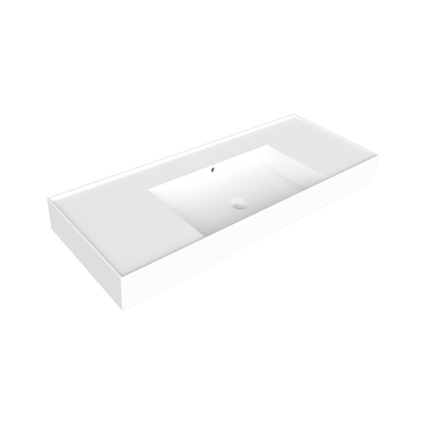 Parisi Twenty 100 Centre Bowl Wall Basin - No Tap Hole - Gloss White - TC201010/S