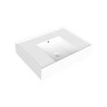 Parisi Twenty 60 Centre Bowl Bench Basin - No Tap Hole - Gloss White - TC20610